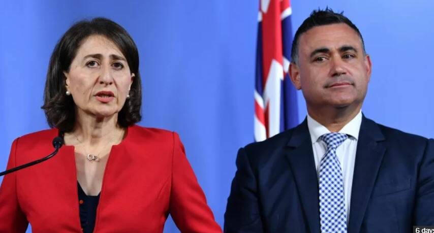 DIFFERENT VIEWS: NSW Premier Gladys Berejiklian and NSW Deputy Premier John Barilaro. Photo: SMH