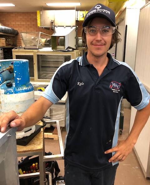 BRING IT ON: TAFE NSW Orange refrigeration student Kyle Borg is gearing up for the WorldSkills national finals in Sydney this weekend. Photo: CONTRIBUTED