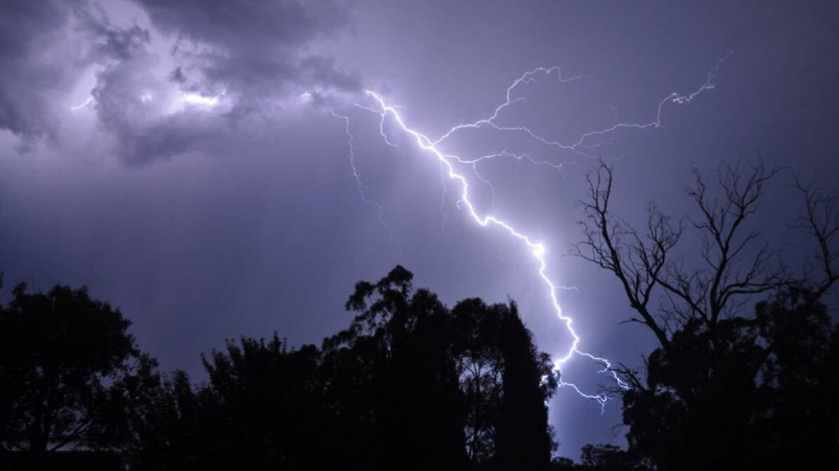 'POSSIBLE': A warning has been issued for thunderstorms in Orange and across NSW for Tuesday.