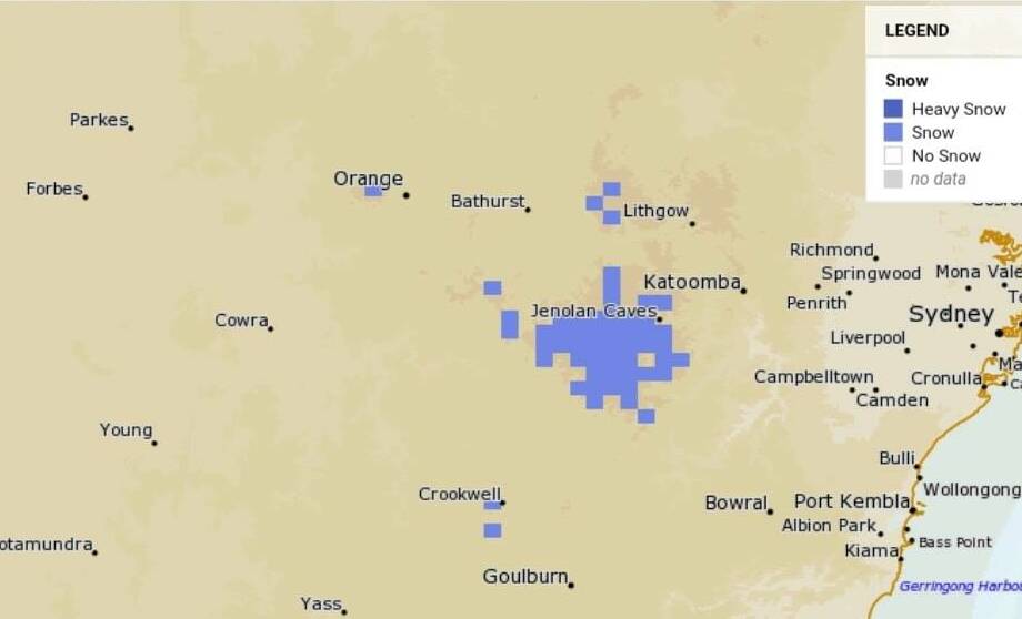 ON ITS WAY?: The Bureau of Meteorology is predicting snow for Mount Canobolas on Friday.