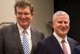 NO TALKING POINT: Member for Calare Andrew Gee (left) and Deputy Prime Minister Michael McCormack.