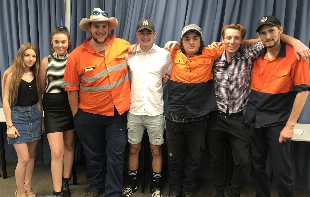 UP-SKILLED AND READY: Ebonie Collins, Clare Taylor, Brandon Adams, Jordan French, Logan Constable, Harrison Pirie and Mackenzie Jones. Photo: CONTRIBUTED