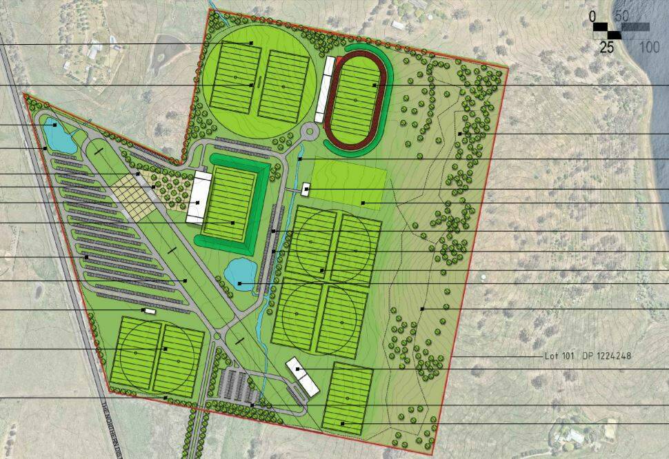 WHAT COULD BE: One of the masterplans for the North Orange sporting precinct which Orange City Council is seeking feedback about.