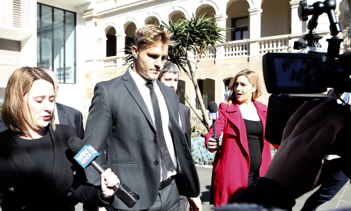 Jack de Belin outside Wollongong Local Court on Tuesday. Picture: Sylvia Liber
