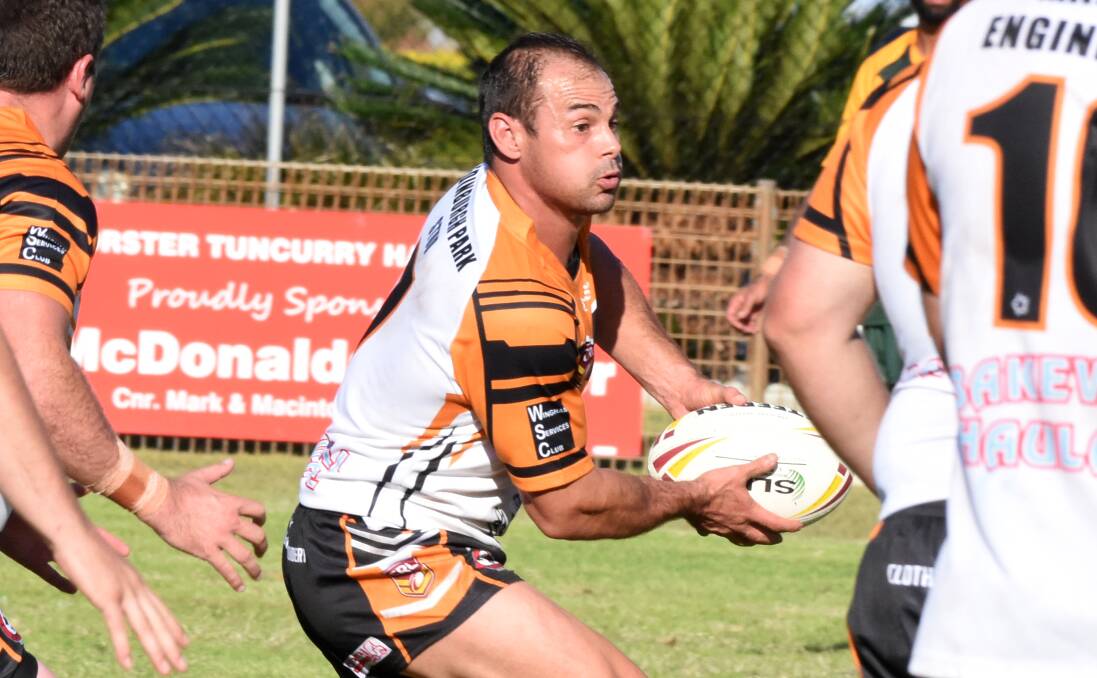 LIKE A TIGER: Mick Sullivan will plot Wingham's Group Three Rugby League campaign next year in what will probably be his final season as a player.