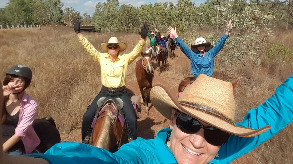 CHARITY RIDE: Last year's 1000km trek from Suplejack Downs Station to Darwin took riders on a one month journey. Picture: Tiani Cook. 