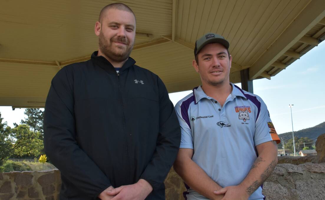 COACHES: Greg Behan and Corey Willmott are excited to take on the new challenge of coaching the Workies premier league. Picture: CIARA BASTOW 