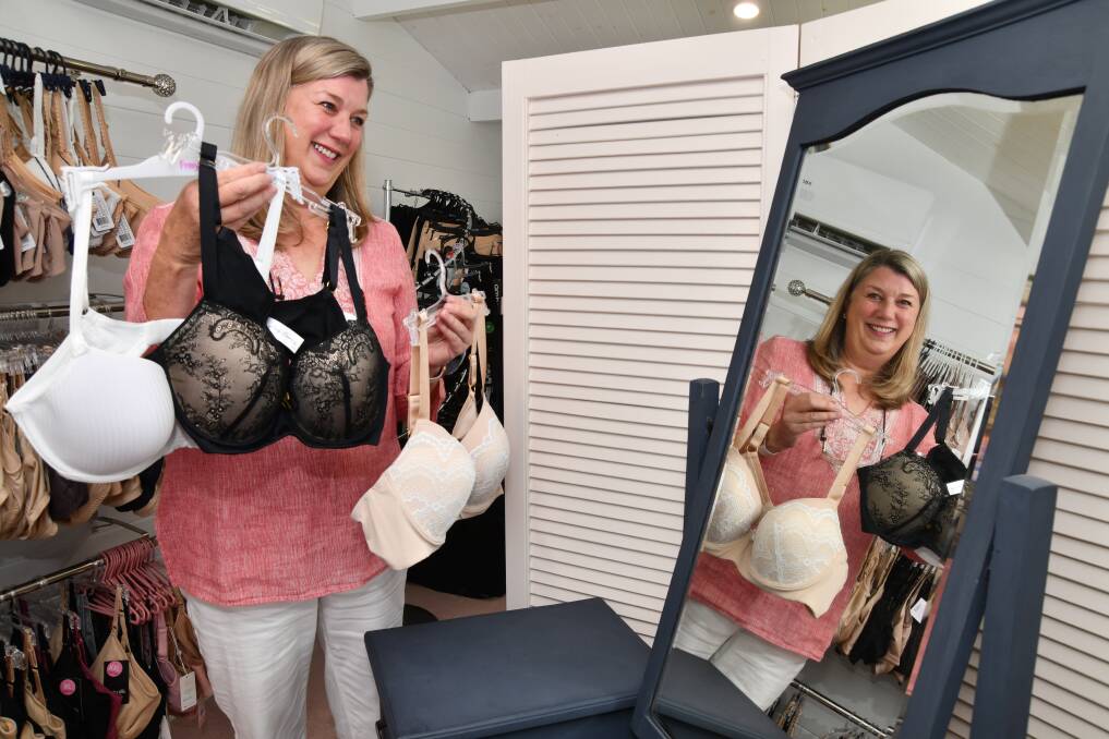Philippa Mitchell runs her bra fitting service out the back of her house in Orange. Photo by Jude Keogh 
