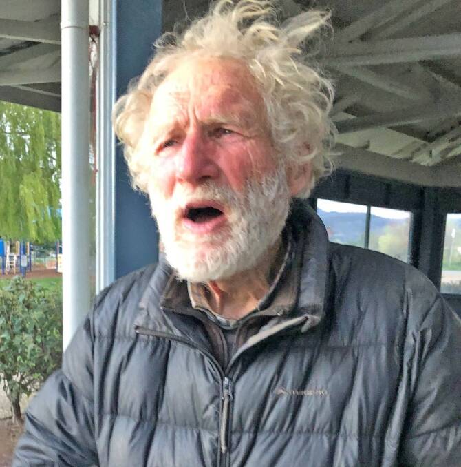 James Hugh McLean, 76, set off on the Huon Track walk in the Tahune area on November 13, and intended to return on December 13.
