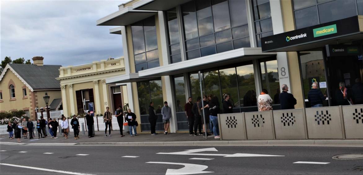 Long queues at Centrelink was another barrier to finding support during COVID.