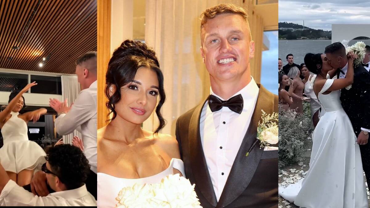 Jack Wighton and long-term partner Monisha Lew Fatt tied the knot on the weekend. Pictures Instagram