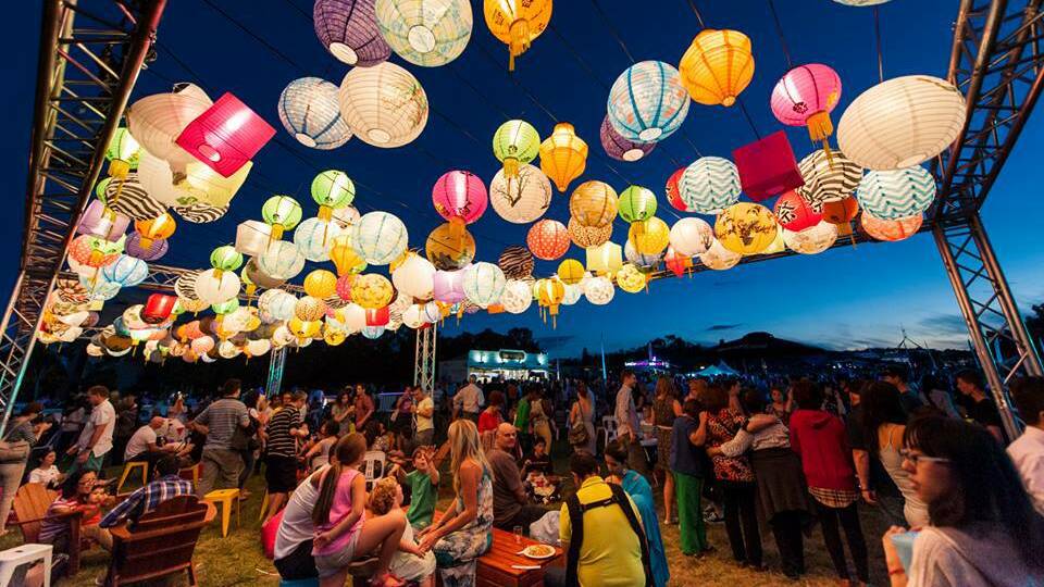 Crowds enjoy the Enlighten Night Noodle Market, 5pm each weekday and 4pm on weekends.