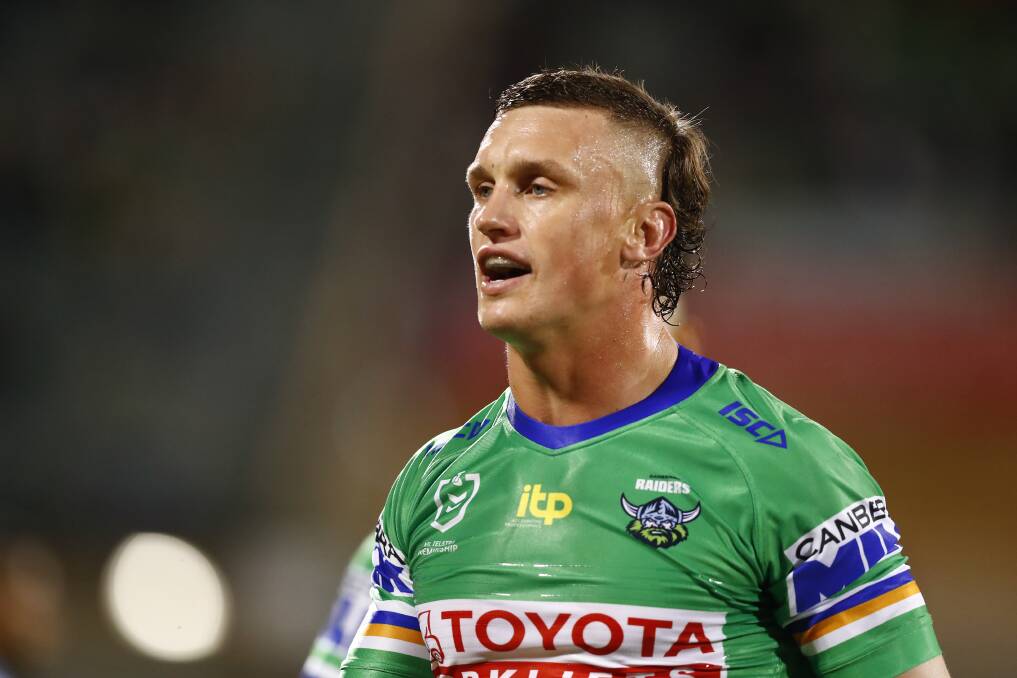 NO DOUBT: Canberra Raiders five-eighth Jack Wighton is focused on what his side has to do against Newcastle. Picture: KEEGAN CARROLL