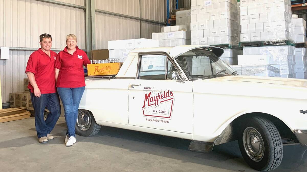 STEP BACK IN TIME: Peter Golland and Leanne Peters have re-established Mayfields soft drinks.