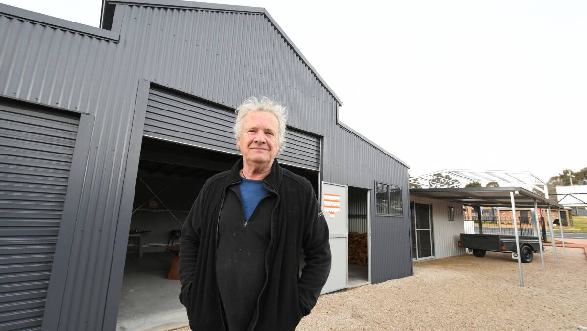 KEY TO THE SHED: Ranbuild sales manager Martin Jacobs. Photo: JUDE KEOGH 0530jkranbuild1