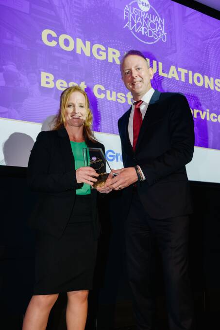 FOR THE WIN: Greater Bank regional sales manager Jennifer Smith and DBM executive chairman Dr Chris Riquier. Photo: SUPPLIED