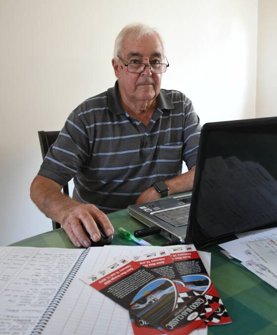 DISCOURAGED: Gnoo Blas Classic Car Club president Denis Gregory says applying for funding is too onerous for volunteer groups. Photo: CARLA FREEDMAN 0127cfgnooblas3