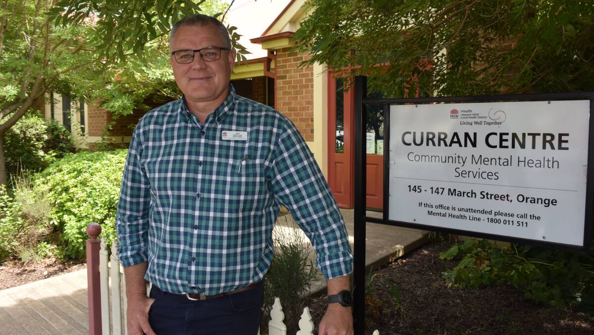 SERVICES GROUPED: Western NSW Local Health District mental health, drug and alcohol director Jason Crisp outside the Curran Centre. 