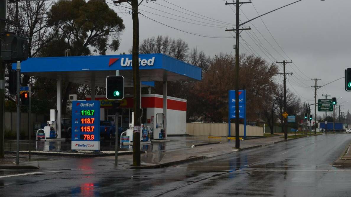 ROBBED: Two males held up the United service station on Woodward Street at knifepoint on Monday night. Photo: DECLAN RURENGA