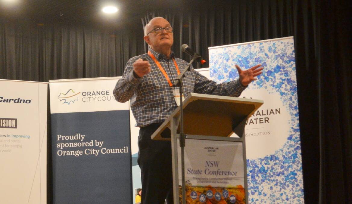 LOOKNG FORWARD: Ian Law from IBL Solutions talked about the merits of reusing drinking water. Photo: DANIELLE CETINSKI
