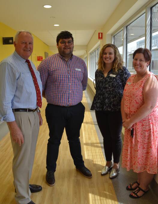 Western NSW parliamentary secretary Rick Colless, JMOs Jason Sines and Amie Osborne and Sallyanne Shuttleworth.