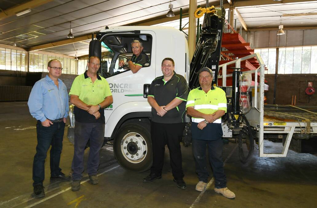 READY TO GO: Concrete World Industries' Paul French, Brian Walters, Damien Moloney, Lee Stinson and Glen Robinson.