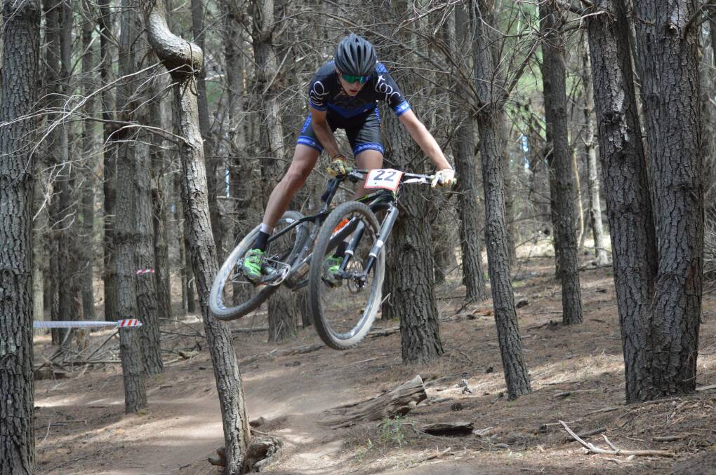 PUSHING HARD: Mountain biking is already popular at Kinross State Forest. 