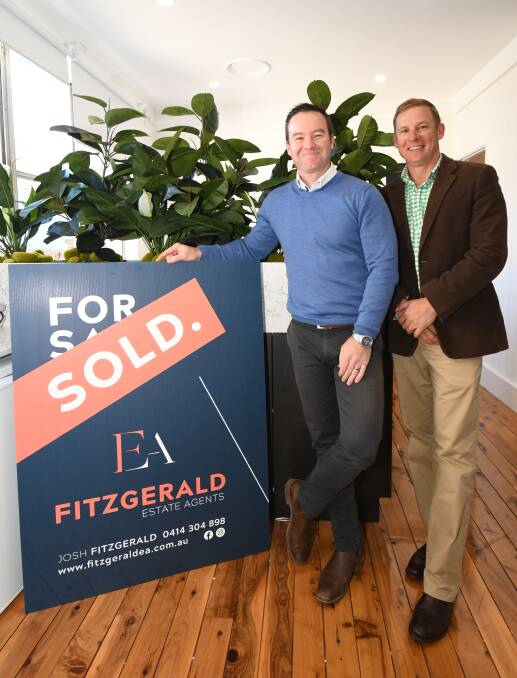 OPEN FOR BUSINESS: Fitzgerald Estate Agents' Josh Fitzgerald and Scott Petersen. Photos: CARLA FREEDMAN