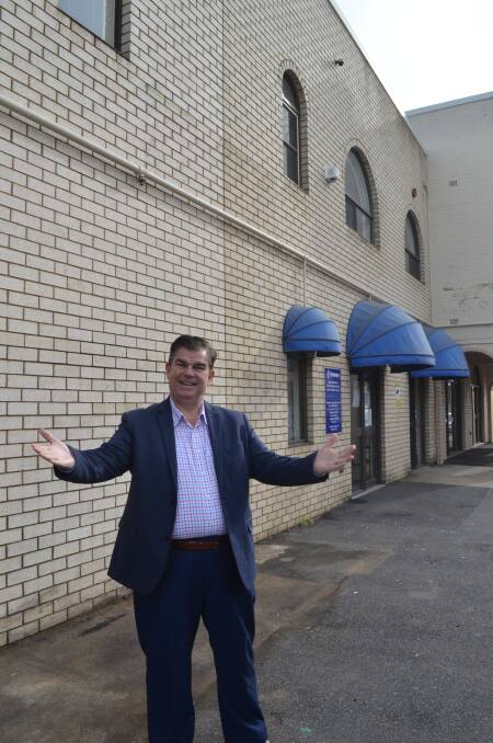 MOVING ON: Bathurst Central Council executive officer Bruce Buchanan outside the freshly-vacated Vinnies building in McNamara Street. Photo: DANIELLE CETINSKI
