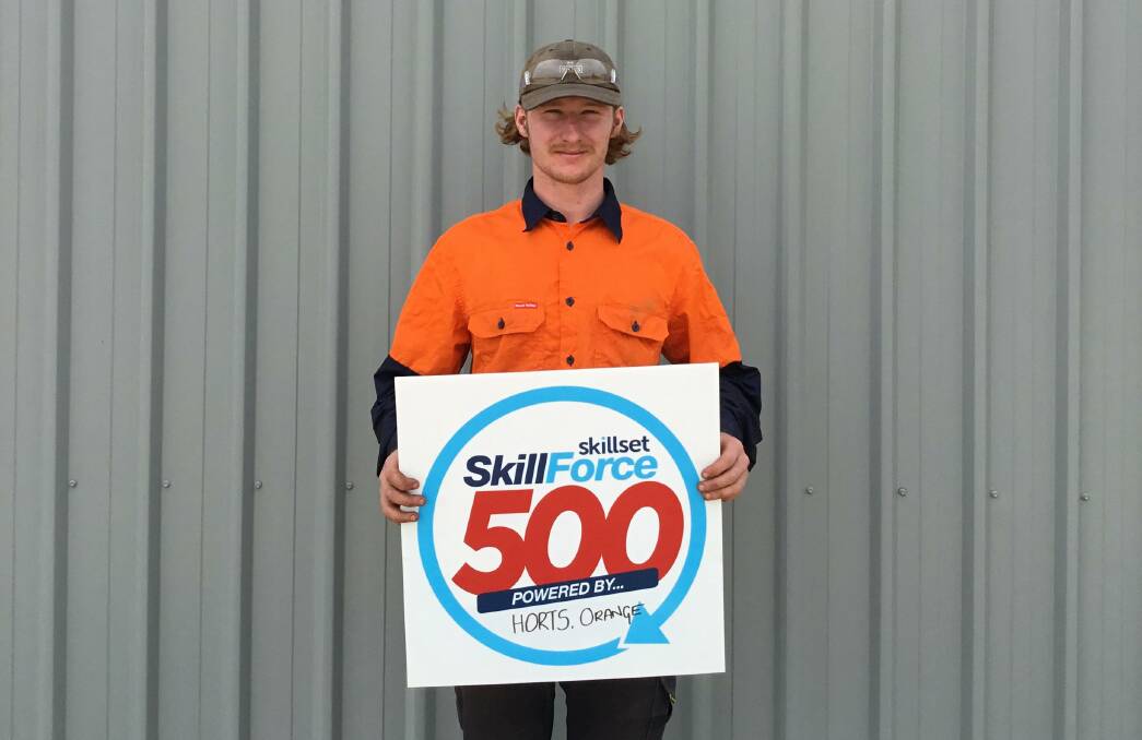 IN TRAINING: Hort Enterprises first-year boilermaking apprentice Cameron Geddes. Photo: SUPPLIED