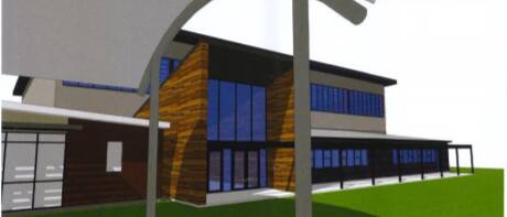 The design for Orange Christian School's proposed hall and classrooms. 
