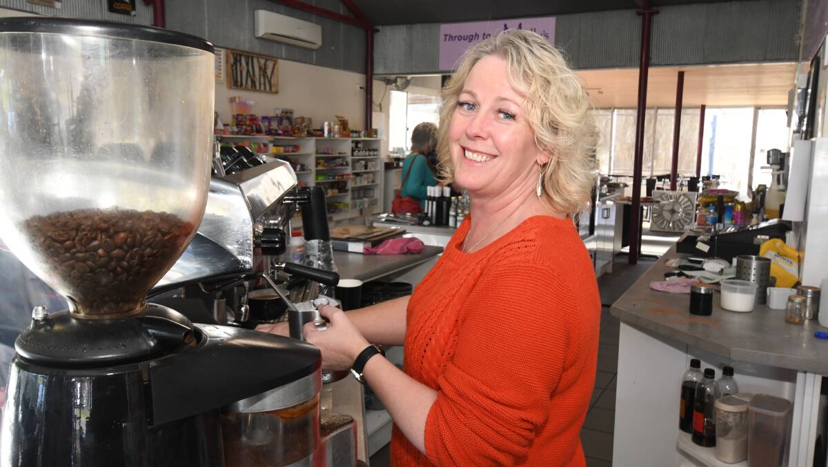 LAST DRINKS: Takeaway coffee has not been enough to keep Alyson Yager of Two Fat Ladies Cafe in business. Photo: JUDE KEOGH