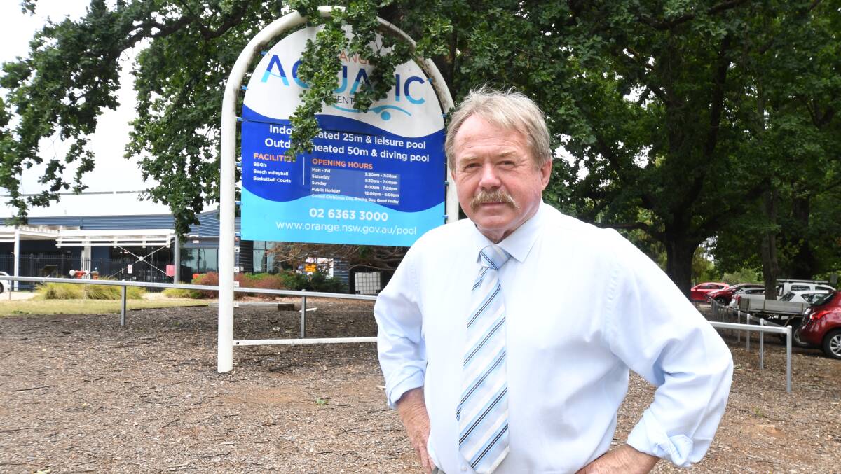 QUESTION OF ACCESS: Councillor Kevin Duffy says residents aren't getting enough access to Orange Aquatic Centre. Photo: JUDE KEOGH