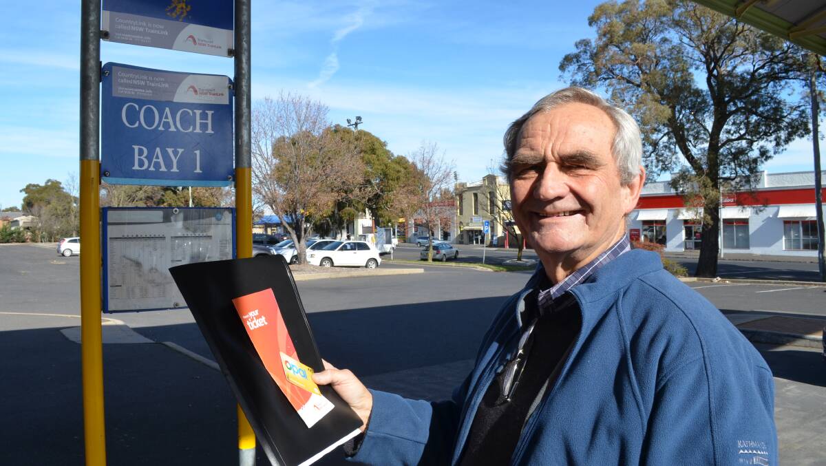 POSITIVE START: Orange Rail Action Group member Dr Peter Bilenkij says there is more lobbying to be done to improve train services to Orange. 0612dcpeter1