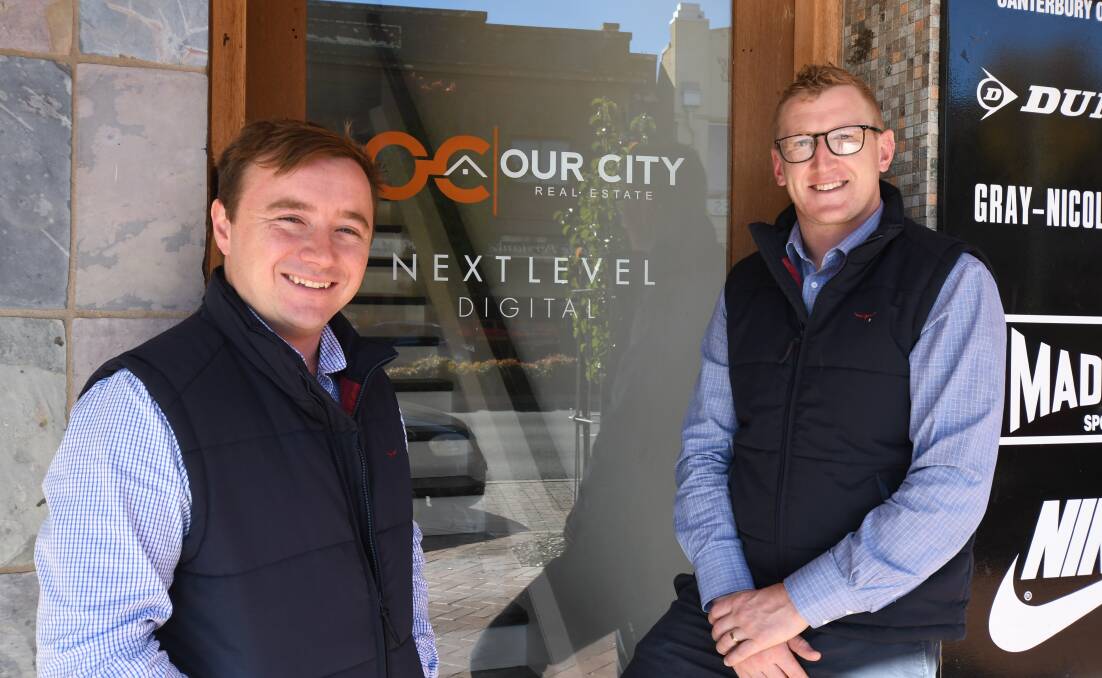 THEN THERE'S TWO: Our City Real Estate agents Will Miller and Lan Snowden. Photo: CARLA FREEDMAN 0506cfourcity1