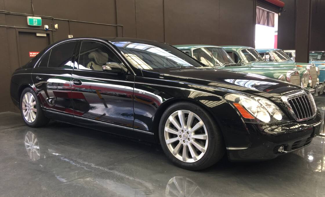 MILLION-DOLLAR RIDE: This Mercedes Maybach will be on display at the Gnoo Blas Classic Car Show on Saturday. Photo: SUPPLIED