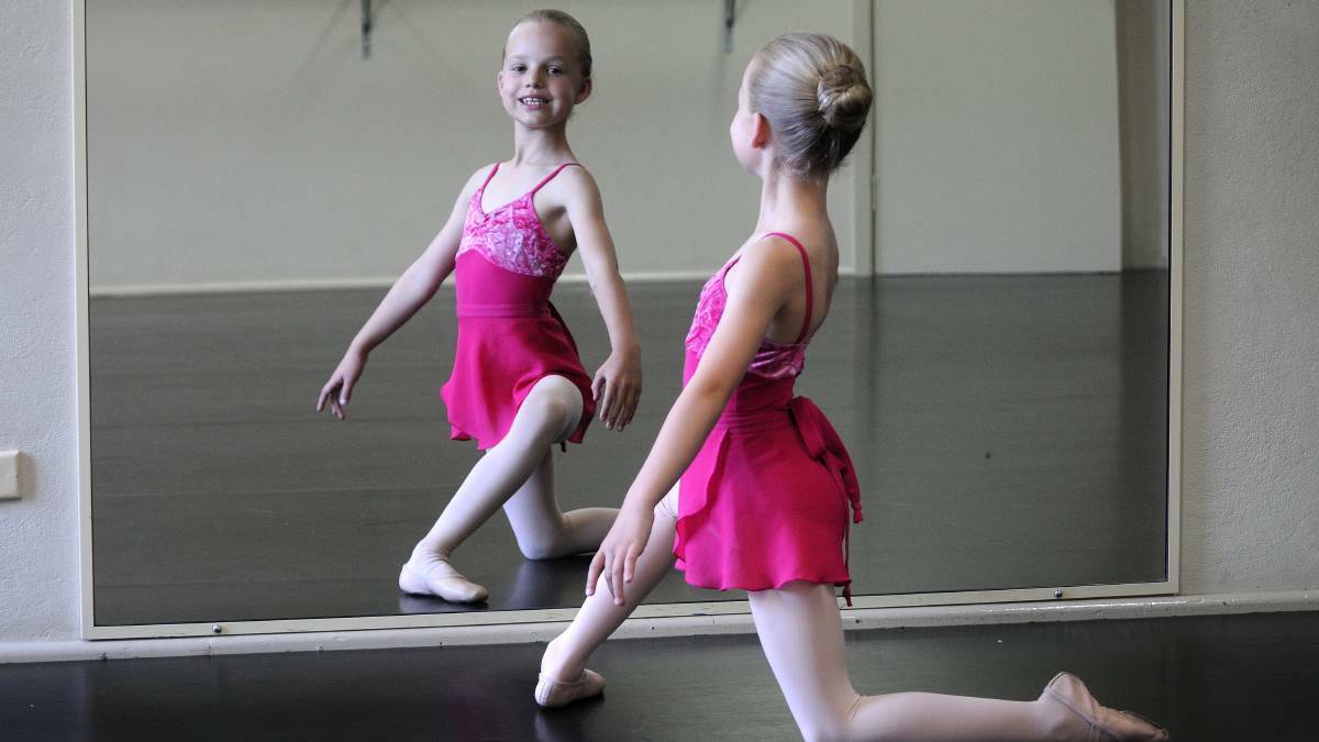 THEN: Claudia was only eight when she was accepted into the Australian Ballet School's interstate training program in Melbourne. Photo: STEVE GOSCH