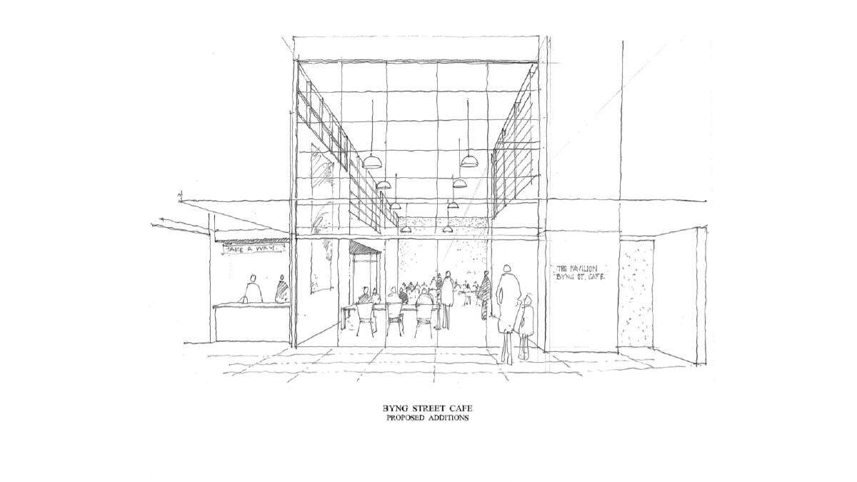 PLANS: The Byng Street Local Store extension from Clinton Street.