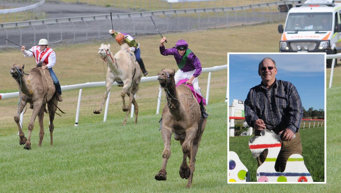 DISAPPOINTED: Orange Lions Club's Graeme Eggleston (inset) says the club will not hold the Orange Camel Races again. 