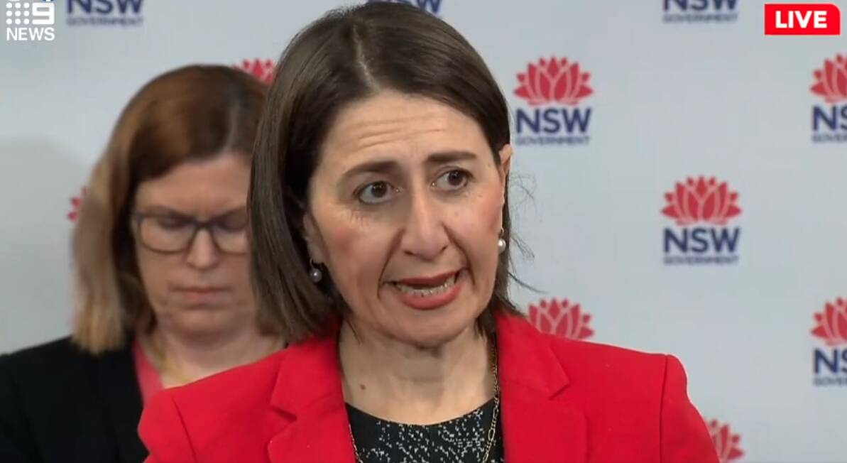 Premier Gladys Berejiklian announced the restrictions that are in place for pubs from today will be extended and imposed on clubs, restaurants, cafes and all indoor hospitality venues.