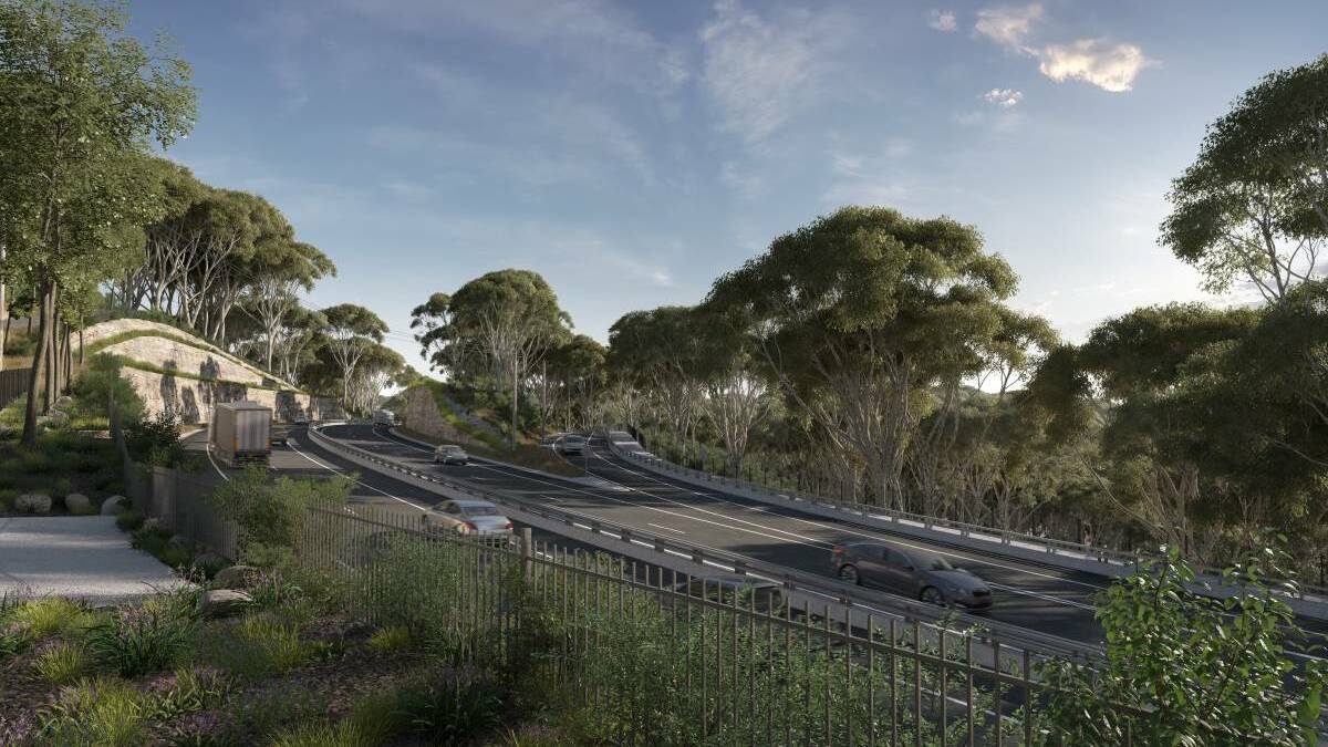 NEW LANES: An artist's impression of part of the Great Western Highway duplication.