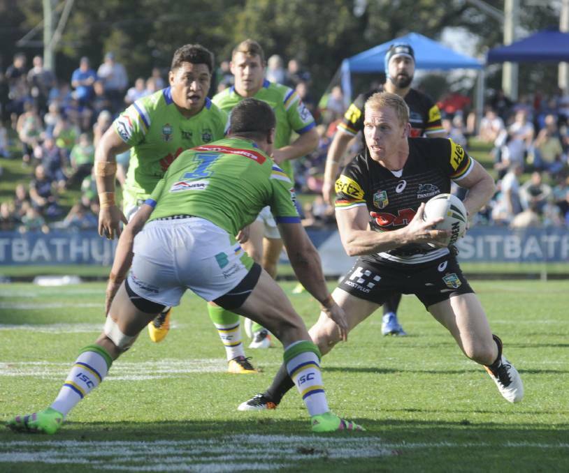 CARRINGTON REPLAY: The Penrith Panthers will meet the Canberra Raiders at Carrington Park on Saturday, June 10 in a replay of last year's NRL clash. Photo: CHRIS SEABROOK