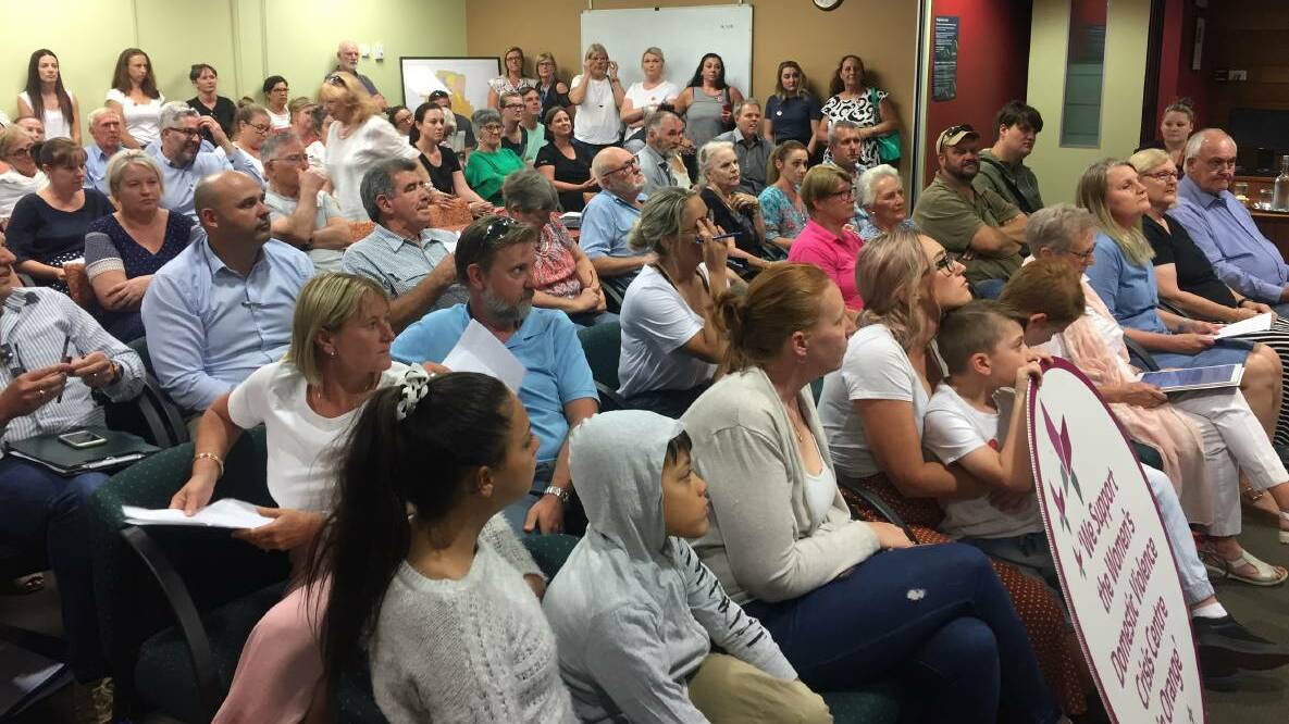 HOT TOPIC: A big crowd attended the February 19 council meeting where the domestic violence centre was approved. 