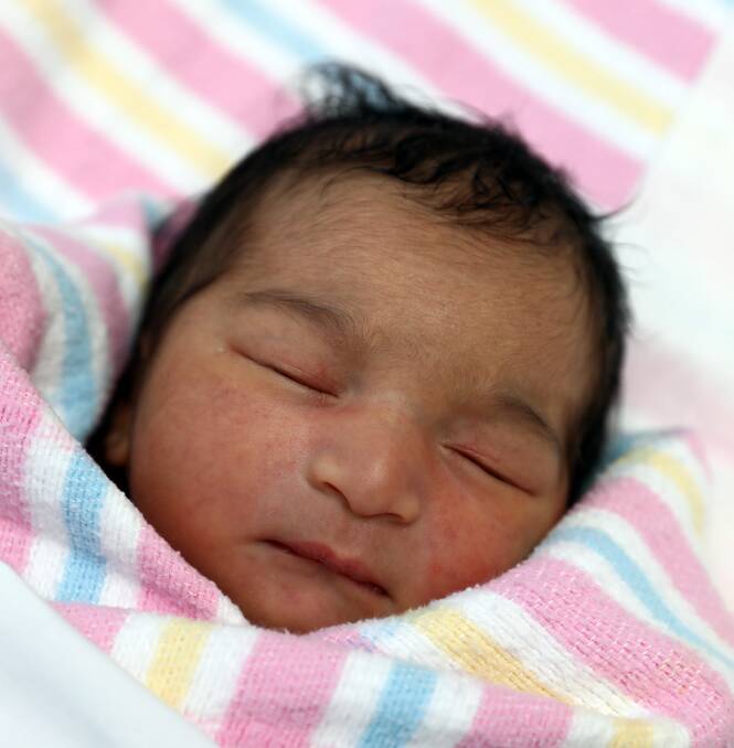 WELCOME: Baby Mariam Siddiqui was born on Christmas Day.
