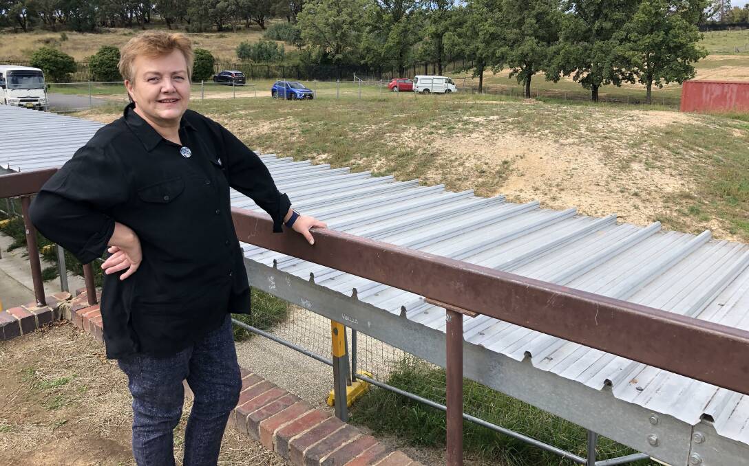 IN THE MAKING: Creative and Performance Arts head teacher Gabrielle Lindsay overlooks the site for Canobolas Rural Technology High School's new arts centre.