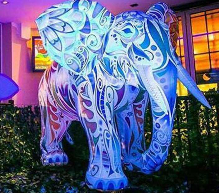 AFRICAN THEME: Large LED-lit animals will be part of the event.