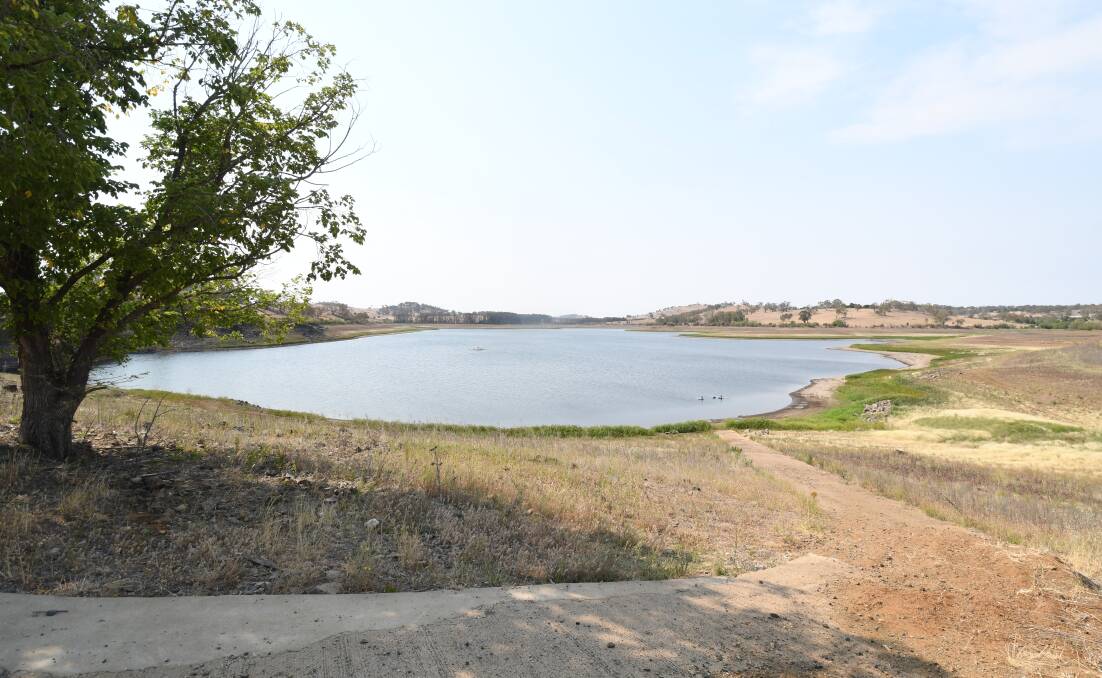 DRY ARGUMENT: Suma Park Dam is drying up.