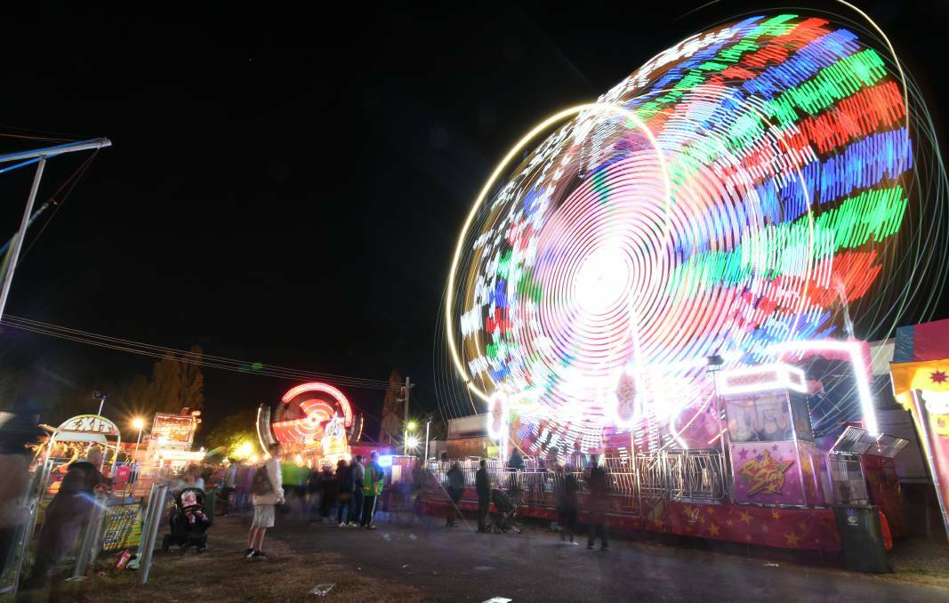 NIGHT LIGHTS: Orange Show is likely to be cancelled for the first time since the 1980s. Photo: JUDE KEOGH