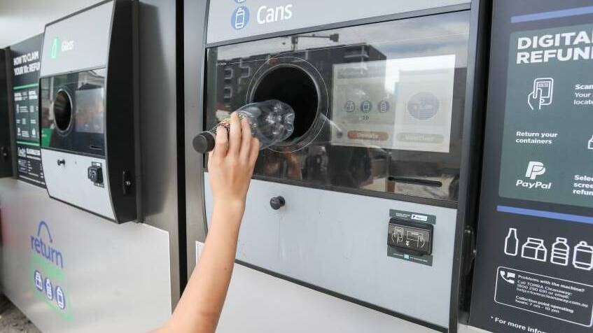 FEED IT IN: About 17 million bottles and cans have been recycled into the four Return and Earn kiosks in the Orange electorate, including two in Orange.