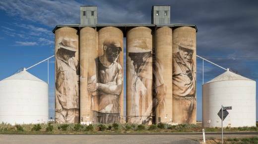 FIRST ONE: The Yarriambiack Shire Council area's first painted silo in Victoria.